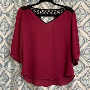 Plum purple blouse